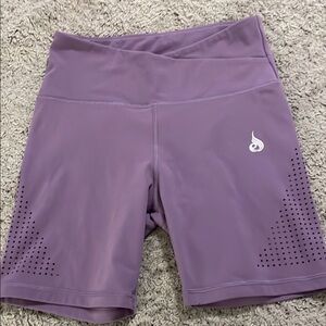 Ryderwear Purple Bike Shorts with Mesh Detail